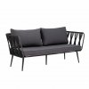 Bloomingville PAVONE Sofa Ogrodowa / Czarna